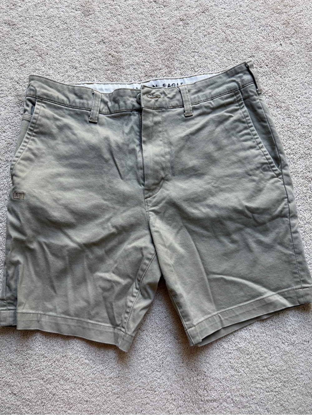 American Eagle Outfitters khaki Flat Front Men's Shorts size 31